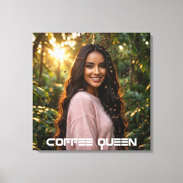 KAFFEDRONNINGEN CANVASTRYCK (Framsida)