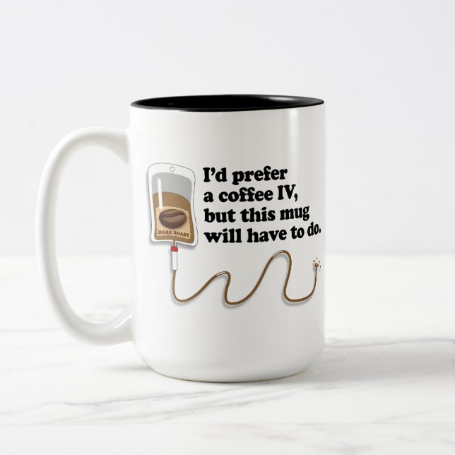 Kaffedropp Två-Tonad Mugg (Vänster)