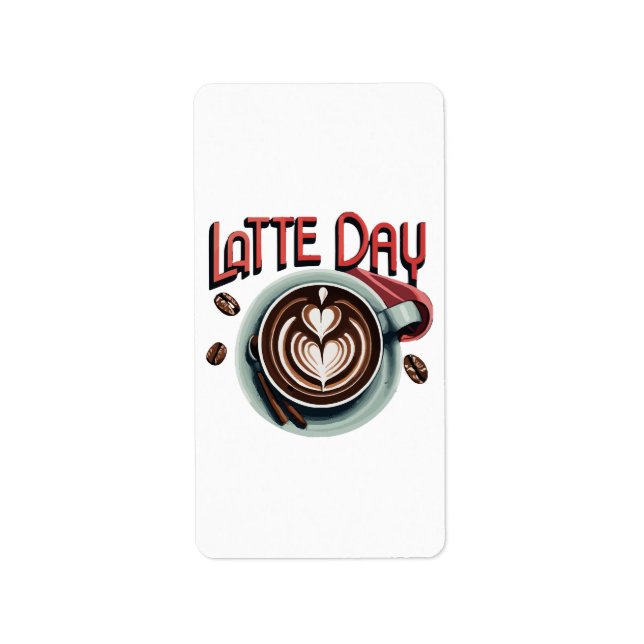 Kaffedrycker Adressetikett (Framsidan)