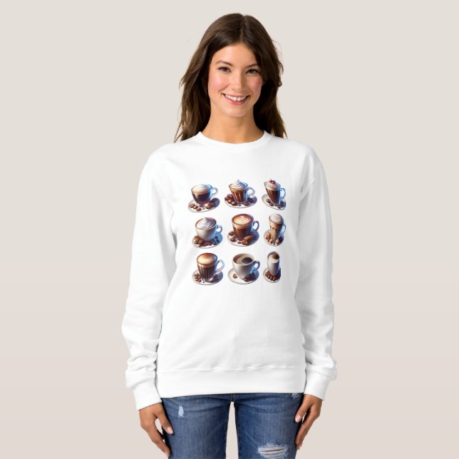 Kaffedrycker för kaffe Älskare T Shirt (Hel framsida)