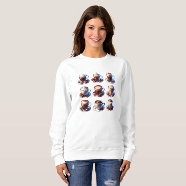 Kaffedrycker för kaffe Älskare T Shirt (Hel framsida)