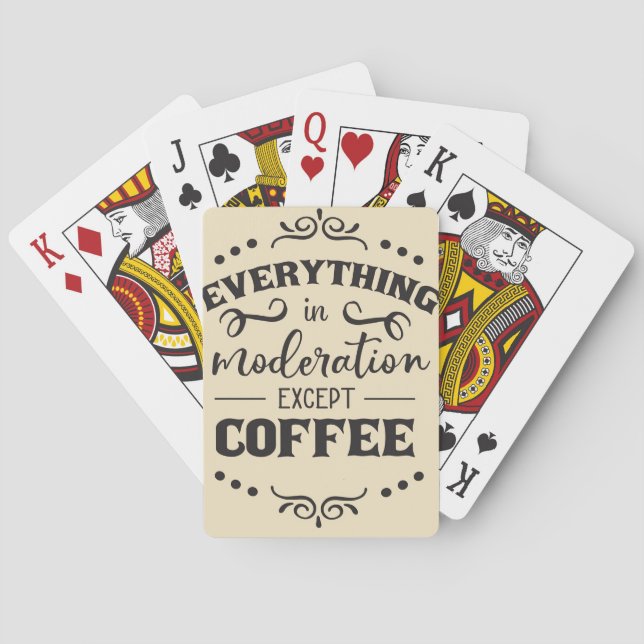 Kaffee Allt I Modellration Utom Kaffe Casinokort (Baksidan)