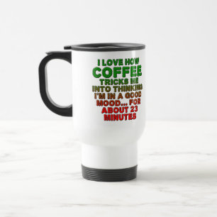Kaffee Bra Humör Trick Rolig Kaffemug Resemugg