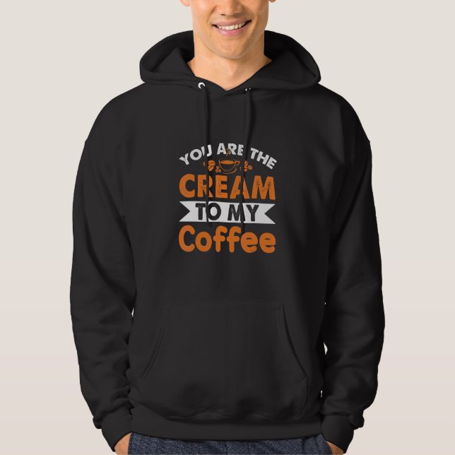 Kaffee För Kaffe Och Baristor Koffein 8 Hoodie (Framsida)