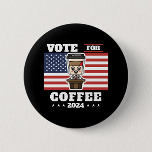 Kaffee för president, rösta på kaffe knapp