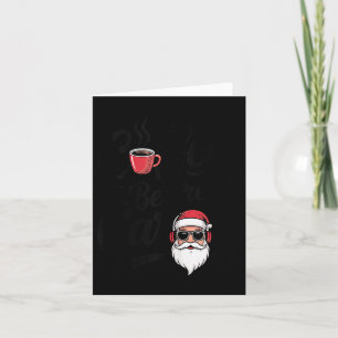 Kaffee före julsånger Rolig kaffelskare Jul Kort