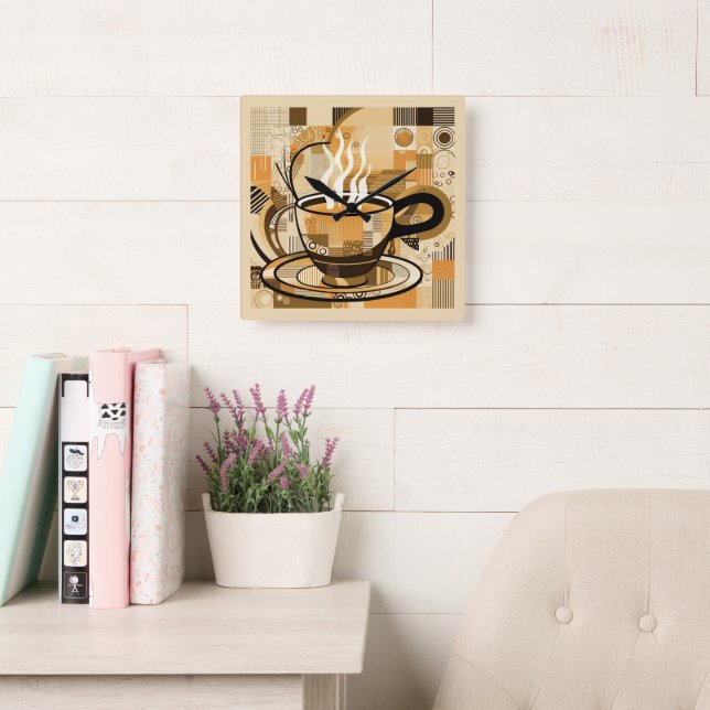 Kaffee Fyrkantig Klocka (Läsesal)