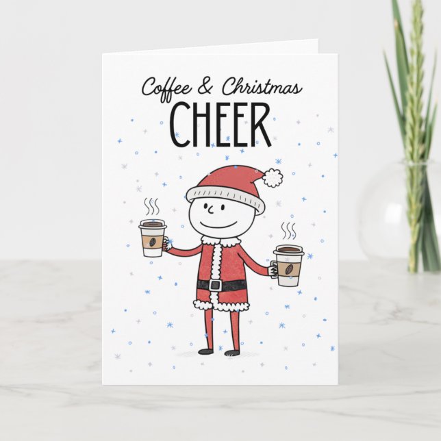 Kaffee & julstämning  kort (Framsida)