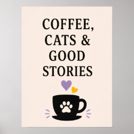Kaffee, Katter & Goda Historier Poster