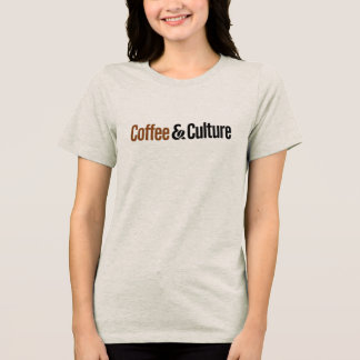 Kaffee & Kultur - T-shirt för kafé med kreativ kul