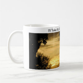 Kaffee med en solnedgång - kaffemugg