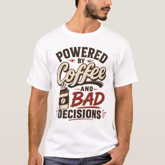 Kaffee och dåliga beslut Vintage Retro kaffekärlek T Shirt