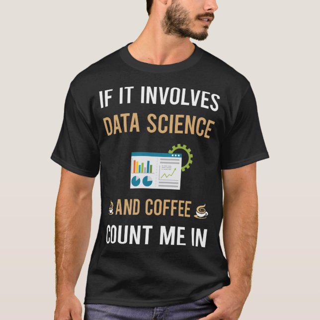 Kaffee Och Datavetenskap T Shirt (Framsida)