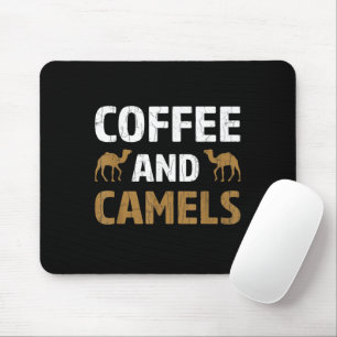 Kaffee Och Kameler Rolig Kamel Djurfantast Grafik Musmatta
