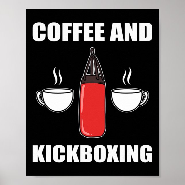 Kaffee och kickboxning  poster (Framsidan)