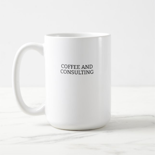 Kaffee- och rådgivningsmugg, uppskattningspresent  kaffemugg (Vänster)