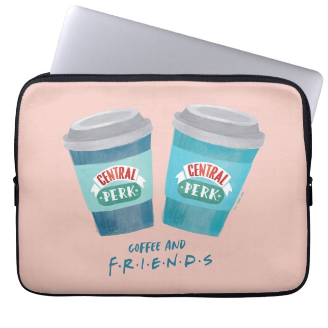 Kaffee och VÄNNER™ Laptop Fodral (Framsidan)