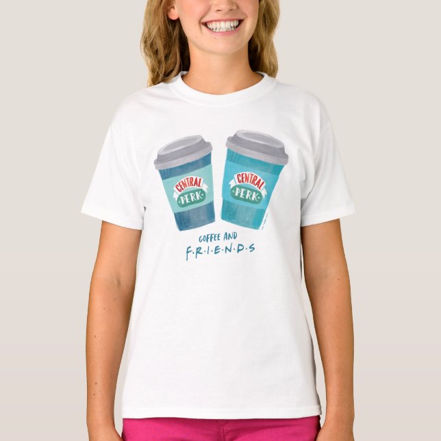 Kaffee och VÄNNER™ T Shirt (Framsida)