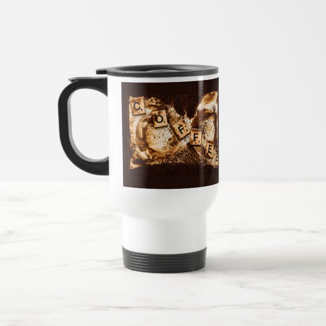 Kaffee på kaffe resemugg (Vänster)