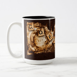 Kaffee på kaffe Två-Tonad mugg