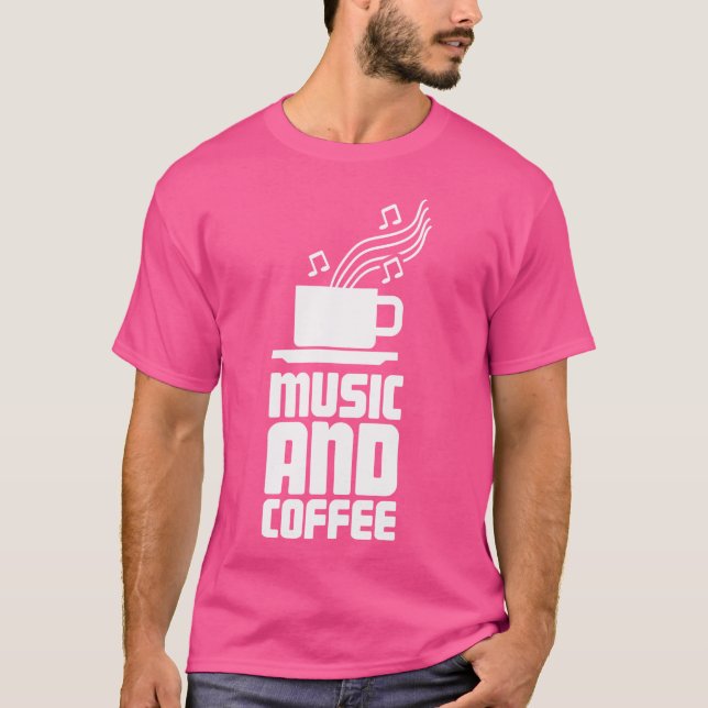 Kaffee - Pianolektioner Pianospelare Pianolärare T Shirt (Framsida)