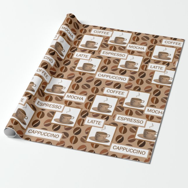 Kaffee Presentpapper (Utrullad)