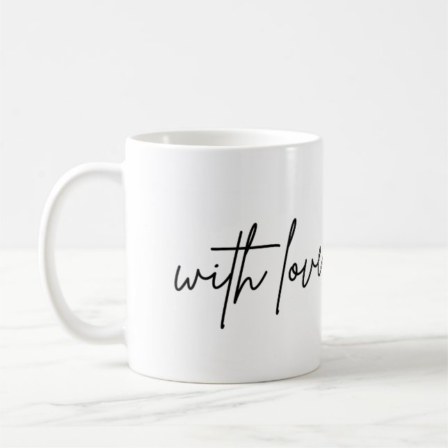 Kaffee Te Anpassningsbar med kärlek Kaffemugg (Vänster)