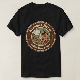 Kaffee Then & Now Roligt Paleo Morgonbrygg T Shirt