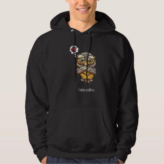 Kaffee Ugglefliskrare Kaffeinfanatiker Hoodie