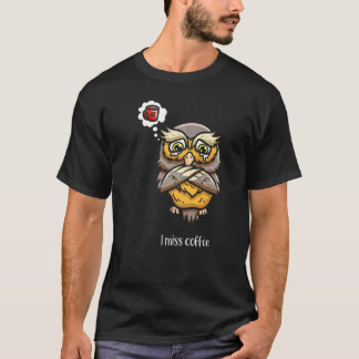 Kaffee Ugglefliskrare Kaffeinfanatiker T Shirt