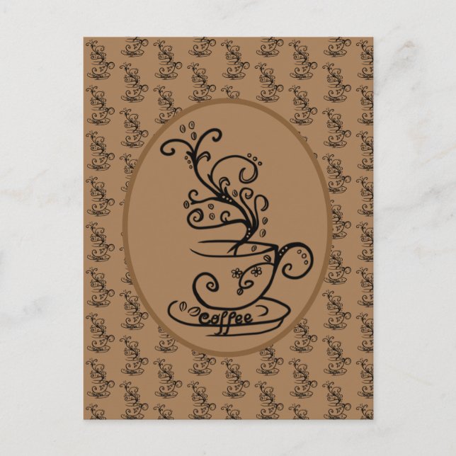 Kaffee  vykort (Framsida)