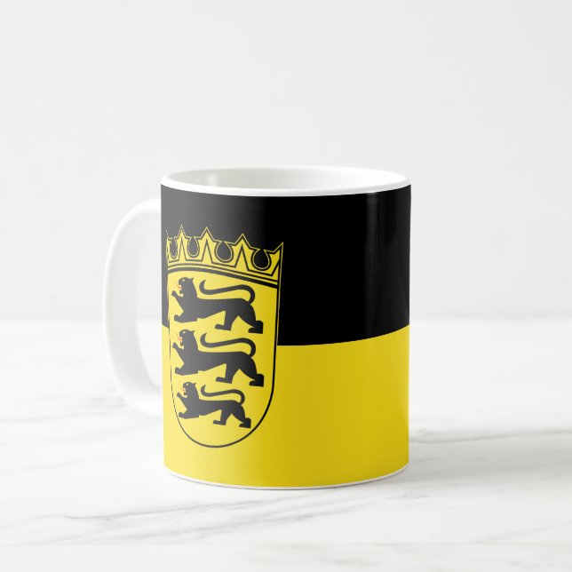 Kaffeemugg med flaggan för Baden-Württemberg Kaffemugg (Framsida vänster)