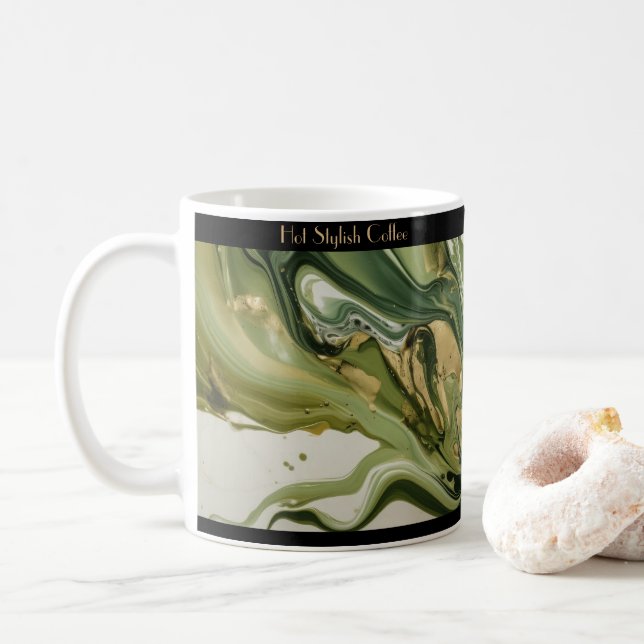 Kaffeetasse im Marmor Look Kaffemugg (Med munk)