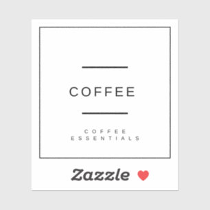Kaffeetikett/stämpel Klistermärken
