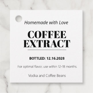 Kaffeextrakt Modern etikett Klistermärke ZEX_001f