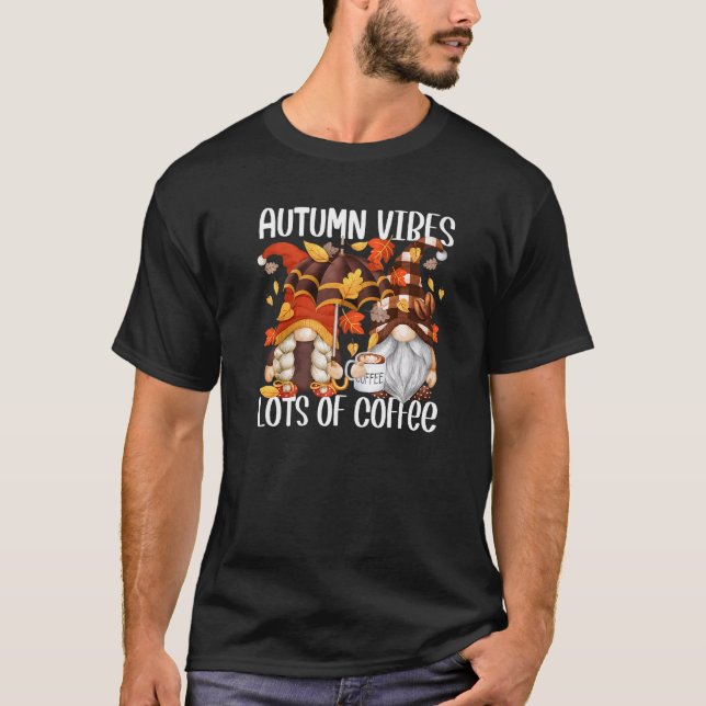 Kaffefält: Kaffe, höstviber för kvinnor T Shirt (Framsida)