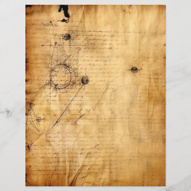 Kaffefältfläckar vid nedfläckaden papprare brev fr (Framsida)