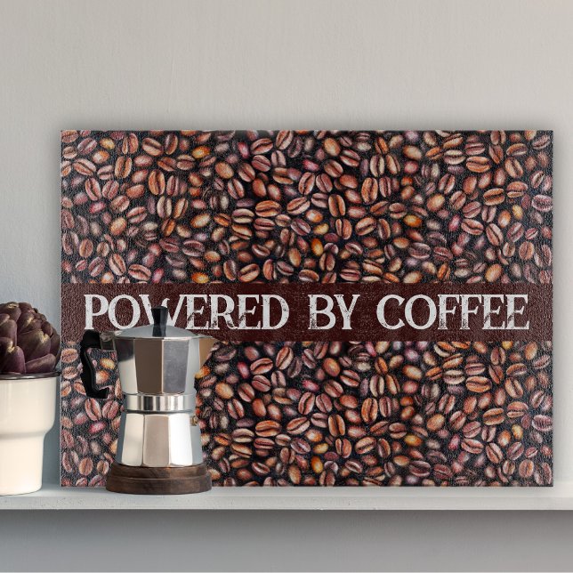 Kaffefån Pencil Teckning Mönster Rustic Brown (Skapare uppladdad)
