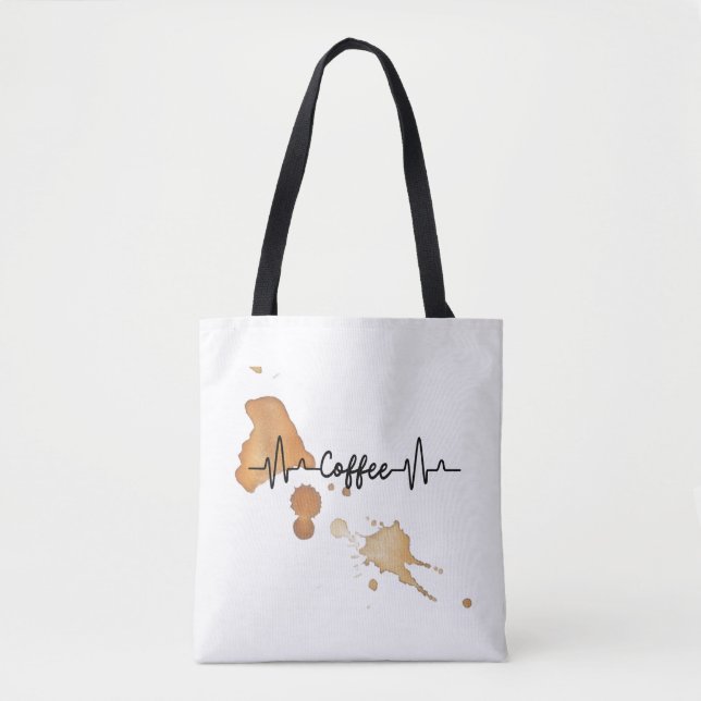 kaffefantasters handväskor tygkasse (Framsida)