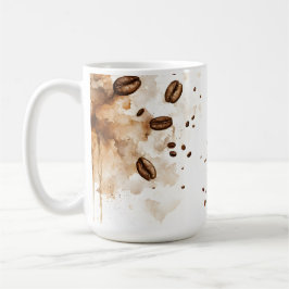 Kaffefärgens vattenfärg - Kaffesjuka Kaffemugg