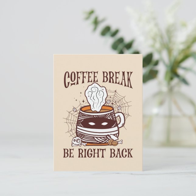 Kaffefebröd, var Höger tillbaka - Zombie-inspirera Vykort (Stående Fram)