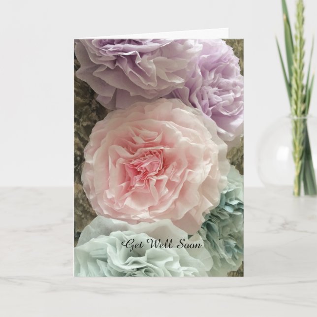 Kaffefilter Blommor snart Kort (Framsida)