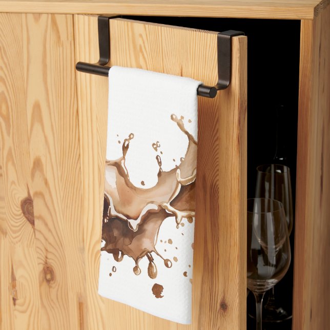 Kaffefläck Kökshandduk (Thirds Fold)