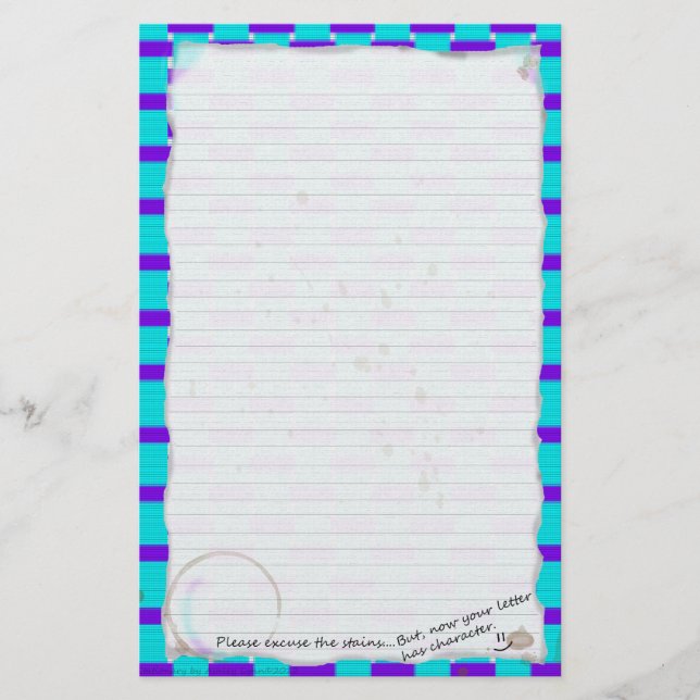 Kaffefläckar Brevpapper (Framsida)