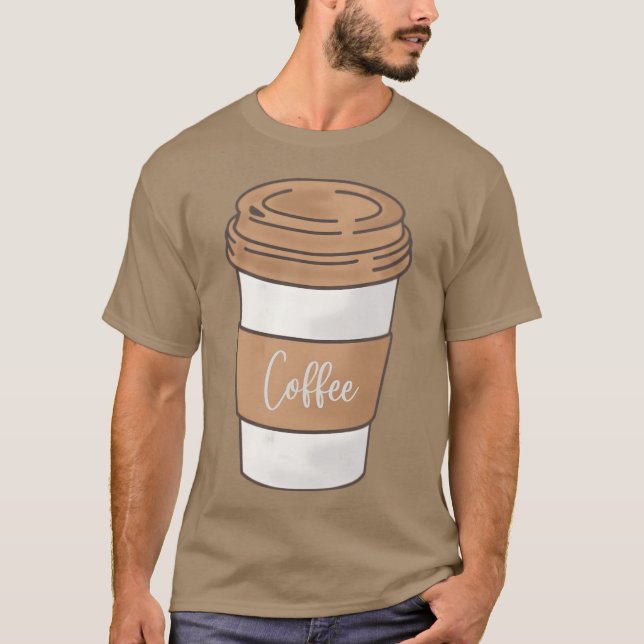Kaffeflicka T Shirt (Framsida)
