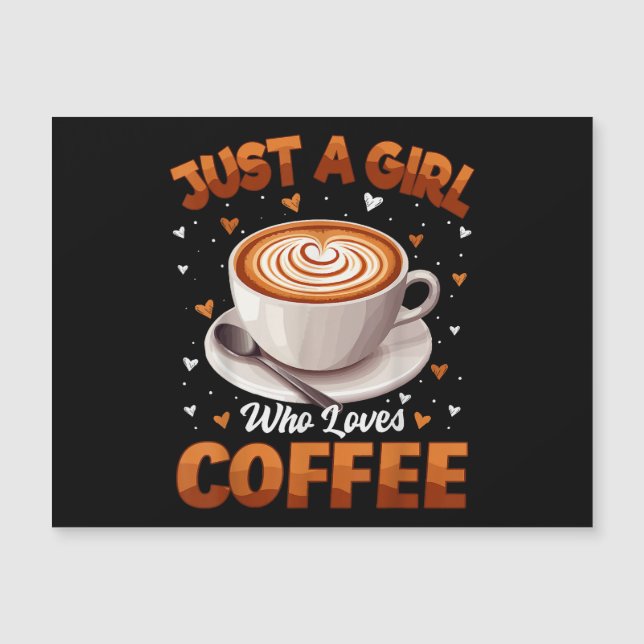 Kaffeflickor Kvinnor bara en flicka som Kärlek kaf (Framsida)