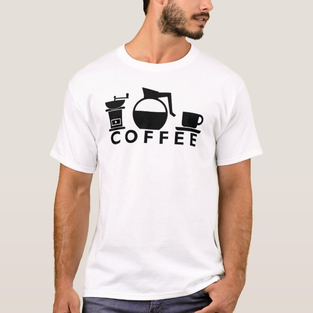 Kaffeförsörjning Tee Shirt (Framsida)