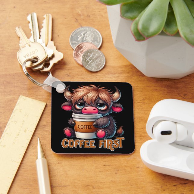 Kaffeförst presenter för kaffebönor nyckelring (Skrivbord)
