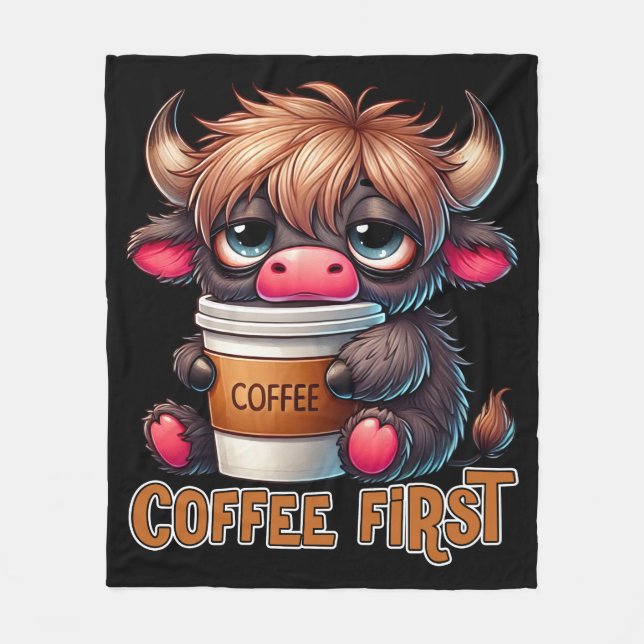 Kaffeförst Presentsenter till kaffefanatiker Fleecefilt (Framsidan)