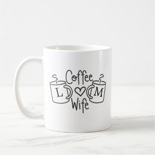 Kaffefrun Kärlek Monogram Mugg